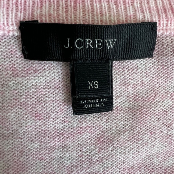 J. Crew Pink Ruffle Sleeve Crew Neck Sweater Size XS - Picture 9 of 11